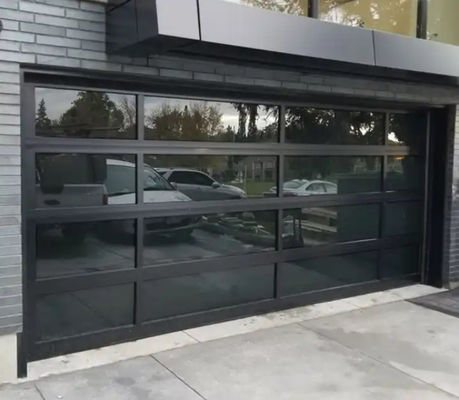현대 알루미늄 구간문 흰색/갈색/灰색 합금 소리 단열문 자동 개방 투명한 유리 문